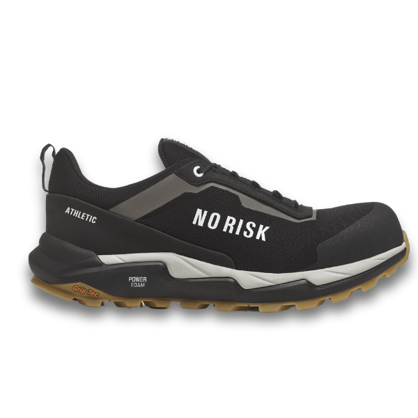 No Risk Athletic Low Black Safety Trainers