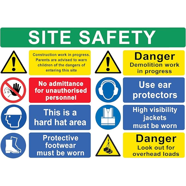 Site Safety Notice (2ft x 2ft)